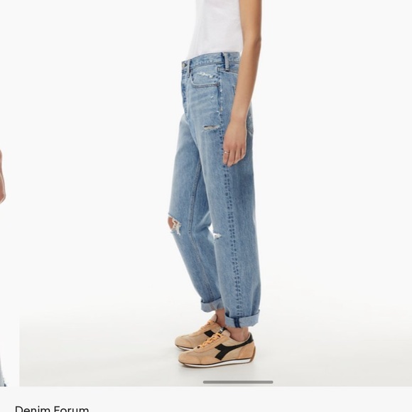 NWT Denim Forum Boyfriend High Rise Loose jeans - 28L, 27W (fits like 28) - Picture 6 of 10